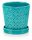  Polnix flowerpot 15 cm x 15 x 15 cm diameter 15 cm ceramic shades of blue, green