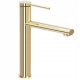  Rea Oval Standing Washbasin Mixer, Gold