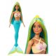  BARBIE MERMAID DOLL, turquoise tail, turquoise and yellow hair HRR03