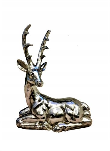  GARDEN FIGURE SILVER REINDEER DEER III Design