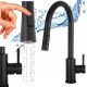 APKOMFORT TORA SLIM BLACK floor-standing kitchen faucet, black