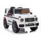 Mercedes G63 Battery-Powered Children's Car White Soft EVA Wheels Leather