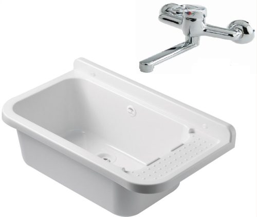 Royal Sanitary single-bowl sink made of polypropylene