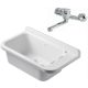 Royal Sanitary single-bowl sink made of polypropylene