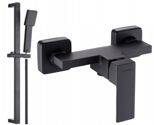 Valvex ARS Black shower fitting black + Aveeo Borg exposed shower set