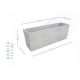 Pots and planters for outdoor and garden PASOŃ flowerpot 130 cm x 32 x 40 cm concrete