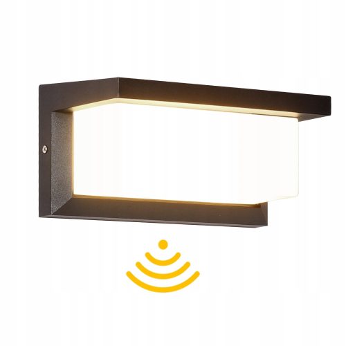 Garden wall lamps, outside Interlook garden wall light white, black, integrated 12 W LED source