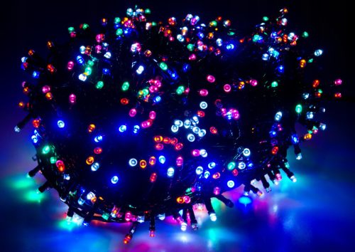  CHRISTMAS TREE LIGHTS 200LED FLASH COLD WHITE FEST