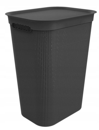  Rotho laundry basket 50l, black