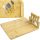 Cutting Boards BAMBOO BOARD FOR SERVING CHEESE + 4 KNIFE SET