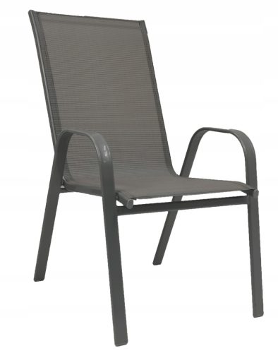 Chairs for garden, terrace and balcony Garden chair Contrast gray metal