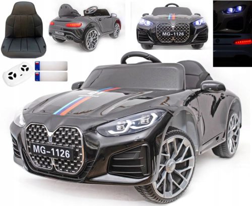  CAR CABRIO M4 BATTERY POWERED LEATHER ROCKING LED REMOTE CONTROL SHOCK ABSORBERS