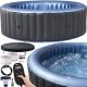 Whirlpool, Garden Whirlpool Inflatable Pool with Hydromassage Round MSpa 700 l