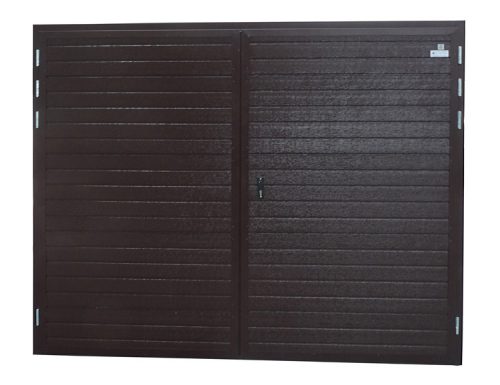 Doors and Gates DOUBLE-LEAF GARAGE DOOR WITH GATE LEAF