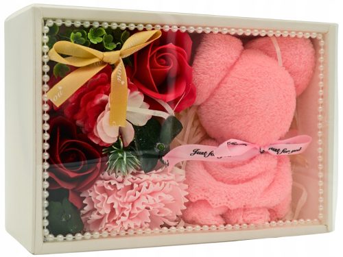 Flowers and flower boxes for Valentine's Day Flower box, soap rose Especially for you 8.2 cm