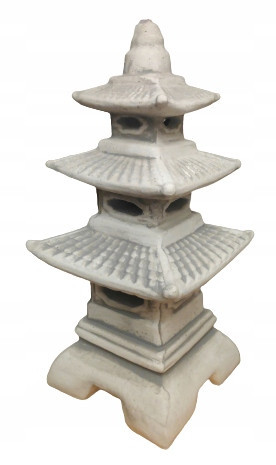  Garden pagoda figure made of concrete, Japanese lamp