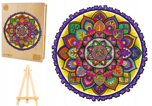  WOODEN PUZZLE FOR ADULTS LARGE 243 PIECES MANDALA WOODEN BOX