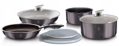  Berlinger Haus Carbon Pro pot set, stainless steel, 9-piece