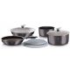  Berlinger Haus Carbon Pro pot set, stainless steel, 9-piece