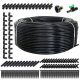  DRIPPER LINE garden hose drip irrigation pipe 25 m + 24 EL.