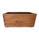  ZPD flowerpot 80 cm x 40 x 40 cm, wood, brown and beige tones