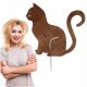  Cat garden decoration metal corten for flowers Unique discount decoration