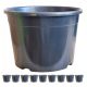 Pots and planters for outdoor and garden Flowerpot DonKwiat 42 cm x 42 x 30 cm Diameter 42 cm Plastic black