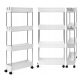 NARROW MOBILE CABINET, KITCHEN, BATHROOM, SHELF, SHELF ON WHEELS