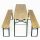 A set of garden and patio furniture ELKAR wooden garden furniture set, 3 pieces.