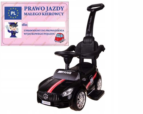  LARGE RIDE-ON, WALKER, PUSH 3in1, CAR, CAR WITH PUSHER + DRIVER'S LICENSE