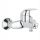 Grohe Euroeco single-lever wall-mounted bath and shower mixer, chrome