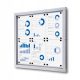 Outdoor pin board, 6 x A4, magnetic information board