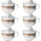 Glasses and cups Florentyna coffee and tea glasses 460 ml 6 pcs.