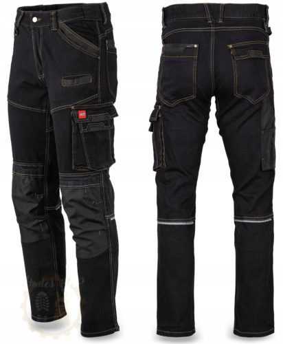 ART.MAS Jeans-black-02 long work trousers, XXL