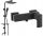 Valvex ENZO BLACK black shower faucet + Noven range exposed shower set