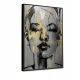 Pictures on the wall Picture golden woman 69x99 cm in modern style, a large picture for the living room