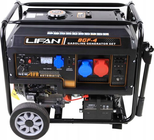 Portable Three-Phase Lifan 8500W Gasoline Generator