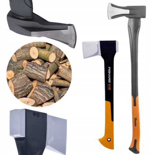 Fiskars Ax 44.4 cm 1.1 kg + Bradas Ax 80 cm 2 kg