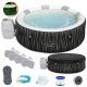 Whirlpool, Garden Whirlpool Inflatable Round Pool with Hydromassage Bestway 908 l