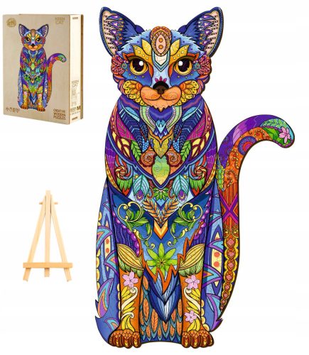  WOODEN PUZZLE FOR ADULTS LARGE 239 PIECES CAT IN A WOODEN BOX