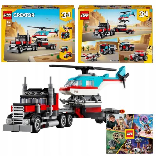  LEGO Creator 31146 Low Loader and Helicopter + LEGO CATALOG 2024 NEW