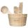 Saunas and accessories Sauna set, thermometer, hourglass, ladle, bucket