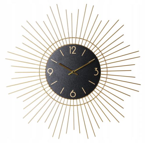 Clock for home Magnificent wall clock, black, gold, 65 cm