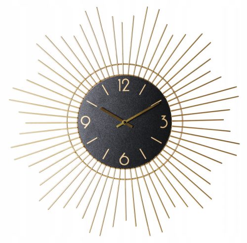 Clock for home Magnificent wall clock, black, gold, 65 cm