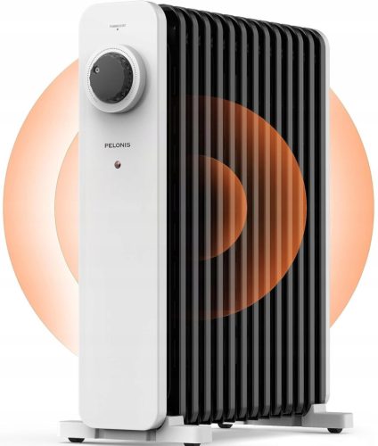 Eldom 2500 W Oil Radiator, Black