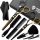  PRO BARBER Hair Cutting Scissors Sharp + Thinning Scissors + Cape Gold and Black Set