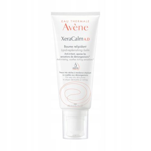 Avene XeraCalm A.D Lipid-Replenishing Body Balm, 200ml - Soothing and Itch-Relief