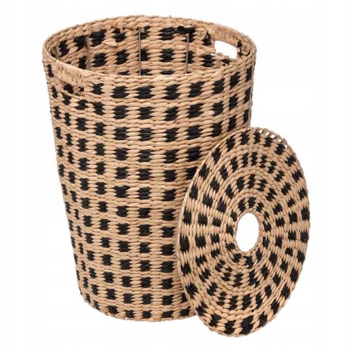 Laundry baskets and containers 5 five Simple Smart freestanding laundry basket, 40 l, black, brown and beige tones