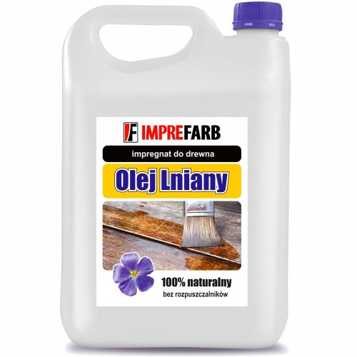 Linseed oil wood impregnation 100% natural 5L IMPREFARB