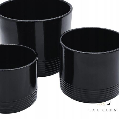 Pots and planters for outdoor and garden use Griebling flowerpot 20 cm x 24 x 20 cm diameter 24 cm ceramic black